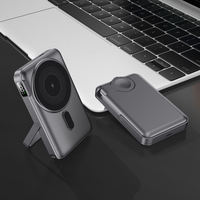 Chargeur portable 3 en 1 10000 mAh 15W Banque d'alimentation magnétique sans fil avec support de téléphone USB-C PD 22.5W Charge rapide Batterie externe