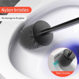 Cheap Household Economical Bathroom Rust Free Space <strong>Aluminum</strong> Wall Mounted Floor Standing <strong>Toilet</strong> <strong>Brush</strong> <strong>Toilet</strong> Cleaning <strong>Brush</strong> - Product Image 5