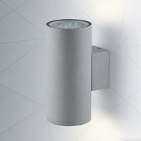 Applique murale décorative moderne à double tête LED COB étanche IP66, 10W, en alliage d'aluminium cylindrique et polycarbonate, longue portée, à économie d'énergie