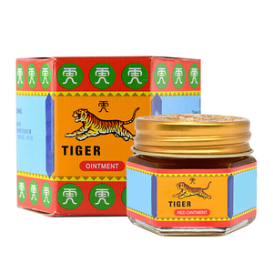 Crème essentielle d'onguent de baume chinois de tigre rouge avec l'emballage en verre de récipient de vitamine - Product Image 1