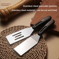 Spatule de service mini en acier inoxydable antiadhésive et résistante à la chaleur pour grillades, cuisson, pâtisserie, barbecue et teppanyaki