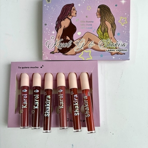 Paquete de 6 Brillos Labiales <span class=keywords><strong>Karol</strong></span> <span class=keywords><strong>G</strong></span>, <span class=keywords><strong>Mini</strong></span> Brillo Labial Hidratante Mate con Labios Coloridos, Maquillaje Neutral, Proveedor Mayorista - Product Image 3