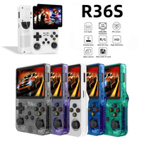 Console de jeu vidéo rétro originale R36S Dual Ram Chip 64 Go, lecteur de jeux portable 3,5 pouces, système Linux, mini console de jeu vidéo