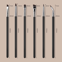 Set kuas rias mata presisi detail 6 buah Set kuas rias Eyeliner tipis Prima