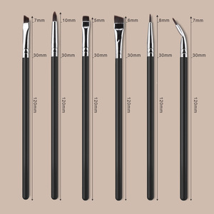 Pinceles de maquillaje de <span class=keywords><strong>ojos</strong></span> precisos detallados 6PCS Juego de brochas de maquillaje delineador de <span class=keywords><strong>ojos</strong></span> fino superfino - Product Image 3