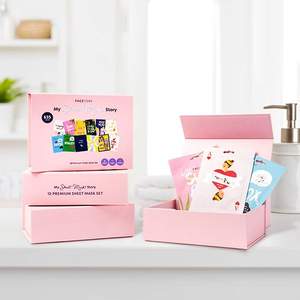 Custom design di lusso foglio di siero <span class=keywords><strong>Mak</strong></span> espositore viso Skincare profumo di vetro diffusore di reed scatole di imballaggio vuote - Product Image 1