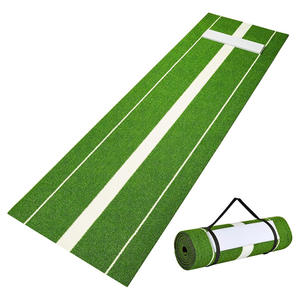 Tapete de Césped Artificial Verde de 92x305cm con Base de Goma PPEVA para Entrenamiento de Sóftbol y Béisbol - Product Image 4