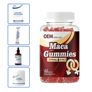 Gomitas de Maca de Marca Privada OEM para Adultos, Aumenta la Vitalidad Sexual, MOQ Flexible de Fábrica, Soluciones de Empaque Personalizadas en Botella y Caja - Product Image 1