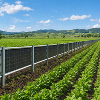 Système de montage au sol photovoltaïque en acier galvanisé à chaud pour clôture solaire bifaciale verticale pour terres agricoles