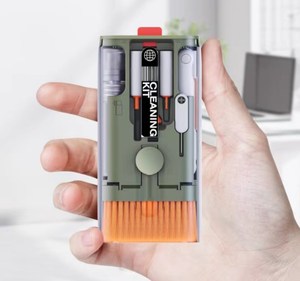 Kit de limpieza 10 en 1, cepillo de limpieza de teclado de pantalla <span class=keywords><strong>para</strong></span> Airpod, iPad, iPhone, portátil, teléfono, tableta, ordenador, cámara, electrónica - Product Image 6