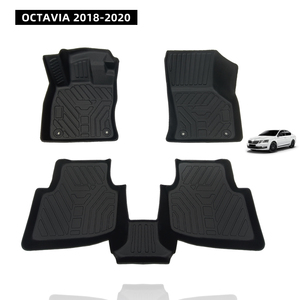 Alfombrillas para todo tipo de clima, Material TPE, accesorios interiores impermeables para coche, alfombrillas para coche, uso para OCTAVIA 2018-2020 - Product Image 1