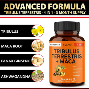 แคปซูล Tribulus terrestris 4-in-1พร้อมโสม & ashwagandha สุขภาพของผู้ชาย90จำนวน - Product Image 3