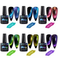 Vernis à ongles semi-permanent effet œil de chat magnétique cristal arc-en-ciel, décoration d'ongles scintillante, gel UV LED à faire tremper, vente en gros