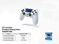 Manette sans fil compatible avec PS4, manette BLE, double vibration, gyroscope 6 axes, panneau tactile, joystick de jeu pour PS4 Slim Pro