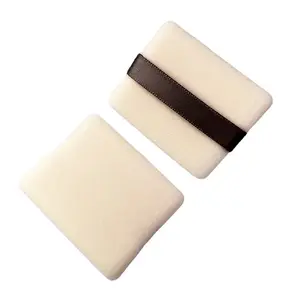 High-density fleece ultrathin rectangle loose powder makeup sponge makeup setting double-sided flocking powder puff