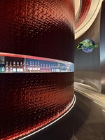 Paneles de Pared de Chapa de Madera de Bambú con Diseño de Ondas de Agua Plateadas en 3D, Elegantes y de Alta Calidad, Fáciles de Limpiar, Impermeables, para Techos de Villas