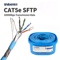 Cable LAN CAT5e SFTP de Alta Calidad, 24AWG, 1000Mbps, para Sala de Servidores, con Certificación Fluke CE RHOS