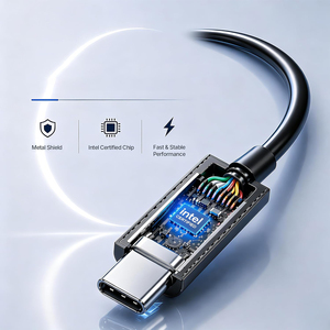 สายเคเบิล USB4.0 80 USB C to Type C USB 4 รองรับ 240W 16K USB4 เวอร์ชัน 2.0 ได้รับการรับรอง ใช้งานได้เต็มรูปแบบ - Product Image 2