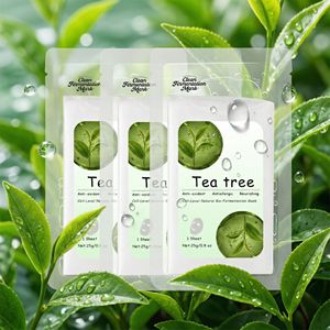 Mascarilla Facial Profesional para <span class=keywords><strong>Spa</strong></span>, en Polvo o en Hoja, de Hidrogel de Árbol de Té Biofermentado, Anti-enrojecimiento, Calmante, Sin Conservantes - Product Image 1