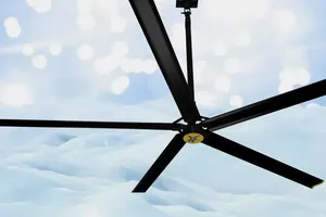 Ventilateur de plafond industriel HVLS de qualité supérieure en aluminium, garantie de 3 ans, pour grandes entrepôts, gestion de l'air à haut rendement, énergie Austar - Product Image 5