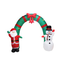 Arche gonflable géante de noël pour père noël, bonhomme de neige, modèle gonflable d'extérieur