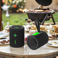 Mini haut-parleur magnétique avec super basses pour USB 5.3 et AUX, lumière LED RGB portable sans fil et batterie rechargeable