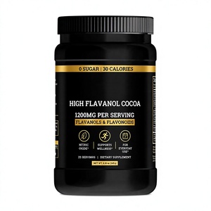 Cacao en Polvo con 30% de Flavanoles, 1200mg, Cacao en Polvo con Alto Contenido de Flavanoles y Flavonoides, Mezcla Suave para Bebidas de Cacao y Café - Product Image 1