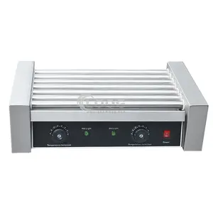 Stainless Steel Electric Kitchen Equipment 7 Roller Hot Dog Grill Machine Sausage Dog Grill Maker For Sale