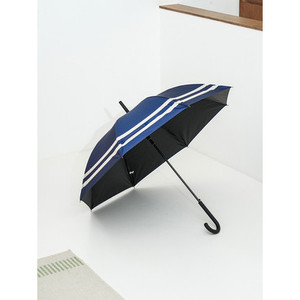 Parapluie Compact Rayé à Point de Blocage UV 99% Côtes 8K 60 cm Parapluie de Protection contre la Pluie à Trois Pliages - Product Image 1