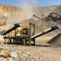 Station de concassage modulaire à cône pour le traitement du minerai de fer - Machines minières avec conception pré-montée et prête à l'emploi