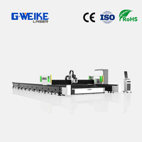 Máquina de Corte Láser de Fibra para Chapa Metálica de Formato Ultra Grande, Serie GKS8025SL SL de G.WEIKE, CNC de Alta Precisión, Diseño Dividido, Inovance