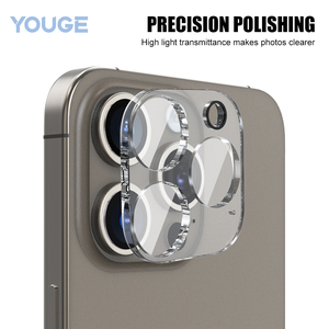 Protecteur d'objectif de caméra en verre trempé pour iPhone 17promax Téléphone anti-rayures HD <span class=keywords><strong>Film</strong></span> de protection d'écran transparent pour caméra - Product Image 3