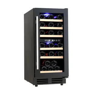 优质黑色单门100L迷你半导体电动冰箱葡萄酒冷却器家用葡萄酒冰箱待售