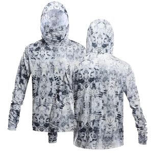 T-shirt de pêche unisexe grande taille à manches longues en Spandex/Polyester UPF50, anti-bactérien, camouflage, séchage rapide, respirant - Product Image 6