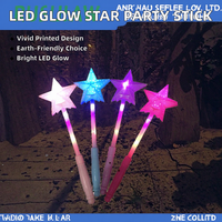 Bâtons LED en plastique écologiques créatifs, bâton lumineux magique pour concert, bâton lumineux étoile, jouet féérique pour les décorations de fête d'anniversaire et d'Halloween