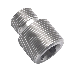 Adaptateur de filtre moteur en acier inoxydable usiné CNC, double extrémité filetée externe pour <span class=keywords><strong>circuit</strong></span> d'huile haute pression, matériel automobile - Product Image 2