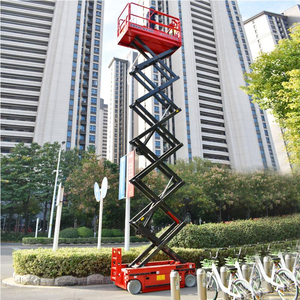 Plataforma elevadora de tijera flexible con plataforma extensible, elevadora de tijera eficiente para mantenimiento de azucareros, acabado resistente a la corrosión - Product Image 1