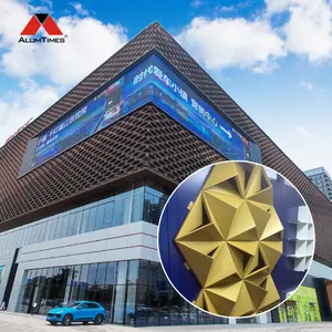 ALUMTIMES Modern Metal Building Material Aluminum Laser Cut Decorative 3d Wall Cladding