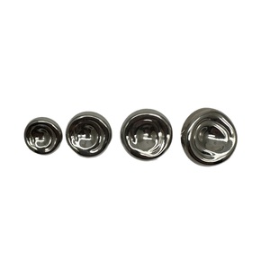 Nouveau design, boutons de couture ronds en or et argent, décoration de vêtements DIY, hip <span class=keywords><strong>hop</strong></span>, 15-23 mm, boutons en métal géométriques à tige pour manteaux, denim - Product Image 6