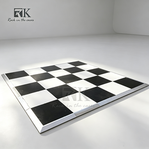 High Quality White and Black Dance Floor with Aluminum <b>Frame</b> Easy to Install - Product Image 1