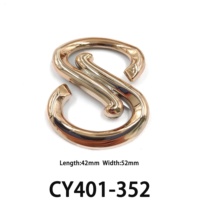 Boucles de chaussures en plastique plaqué or imitation, nœuds, cœurs, en forme de S, multi-styles, clips de décoration pour chaussures femme, accessoires pour vêtements et sacs