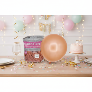 Palloncini in Lattice Party Love 30cm R12 Oro Rosa Metallizzato per Decorazioni di Compleanno per Adulti - Product Image 3