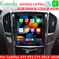 Écran Tesla 9,7'' pour Cadillac ATS XTS CTS 2013-2018, autoradio Android, unité multimédia, navigation, CarPlay sans fil, GPS 4G