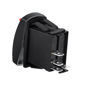Interruptor Basculante Estilo Carling de 12V 20A, Impermeable, 4 Pines, con LED Rojo y Bloqueo de Seguridad para Auto, Camioneta, Barco - Product Image 2
