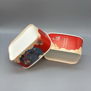 Tazón Rectangular Desechable de Papel Kraft para Ensaladas, Sushi y Sándwiches, con Logotipo Personalizado Impreso, Apto para Alimentos - Product Image 4