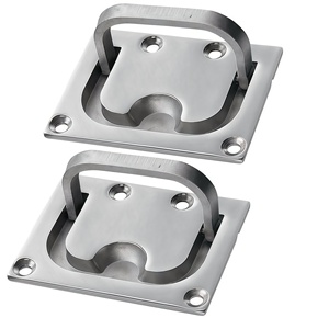 Anneau de levage carré en acier inoxydable 316, 76*57MM, accessoires de quincaillerie marine pour <span class=keywords><strong>bateau</strong></span> - Product Image 2