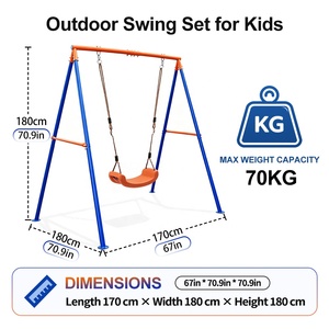 Columpio <span class=keywords><strong>de</strong></span> Aleación para Niños <span class=keywords><strong>de</strong></span> Nuevo Diseño para Uso en Interiores/Exteriores en el Jardín, Fácil <span class=keywords><strong>de</strong></span> Montar - Product Image 3
