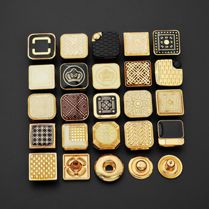 ปุ่มโลโก้แบบกำหนดเอง อุปกรณ์ตกแต่งเสื้อผ้า Zamak กระดุมโลหะแบบกด - Product Image 5