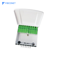 Caja de Terminales de Fibra Óptica para Exteriores FTTH, 200g, de Plástico, Montable en Pared o Poste, IP55, 8 Núcleos, POE, GPRS, Fibconet