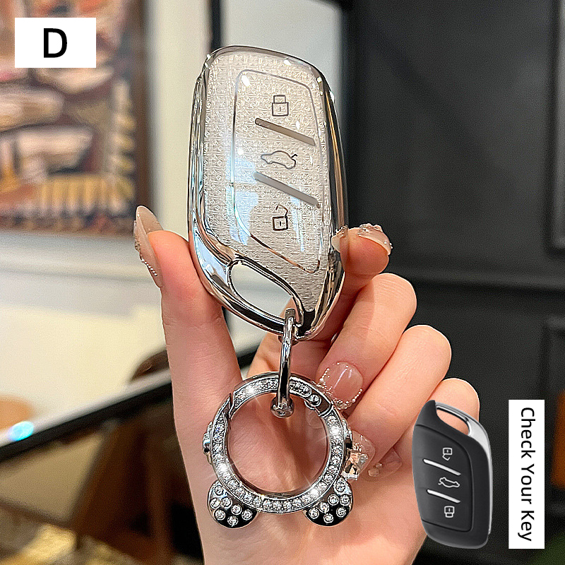 D Argent + Porte-clés